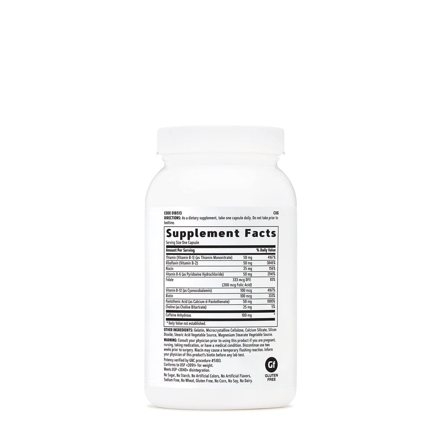 Suplemento GNC para metabolismo y energía con cafeína