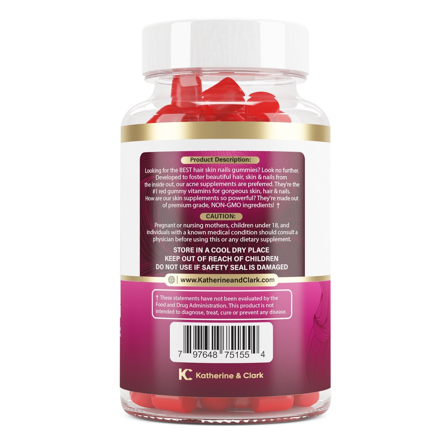 Suplemento en gomitas Panto Gold vitamina B5 para piel grasa