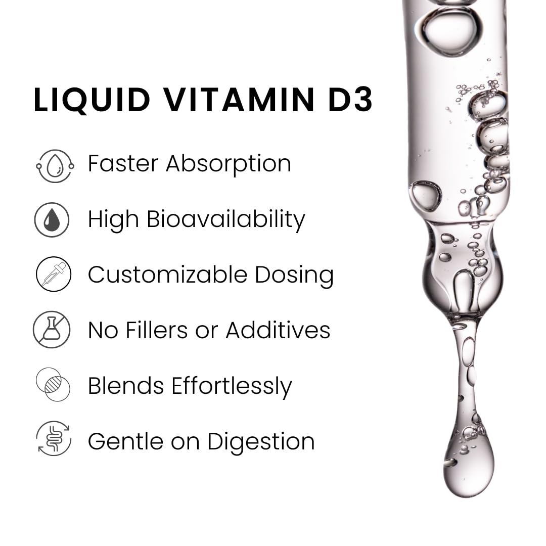 Suplemento gotas vitamina D3 5000 UI con dosificador