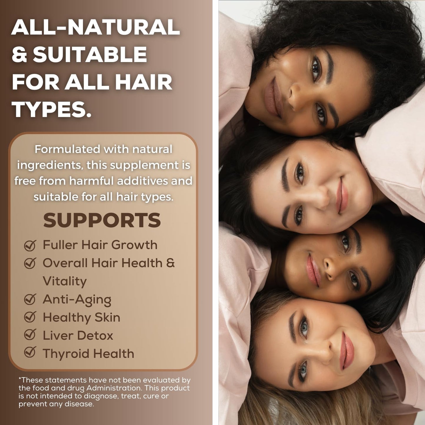 Suplemento Grow Vitamin caja frontal para cabello y piel