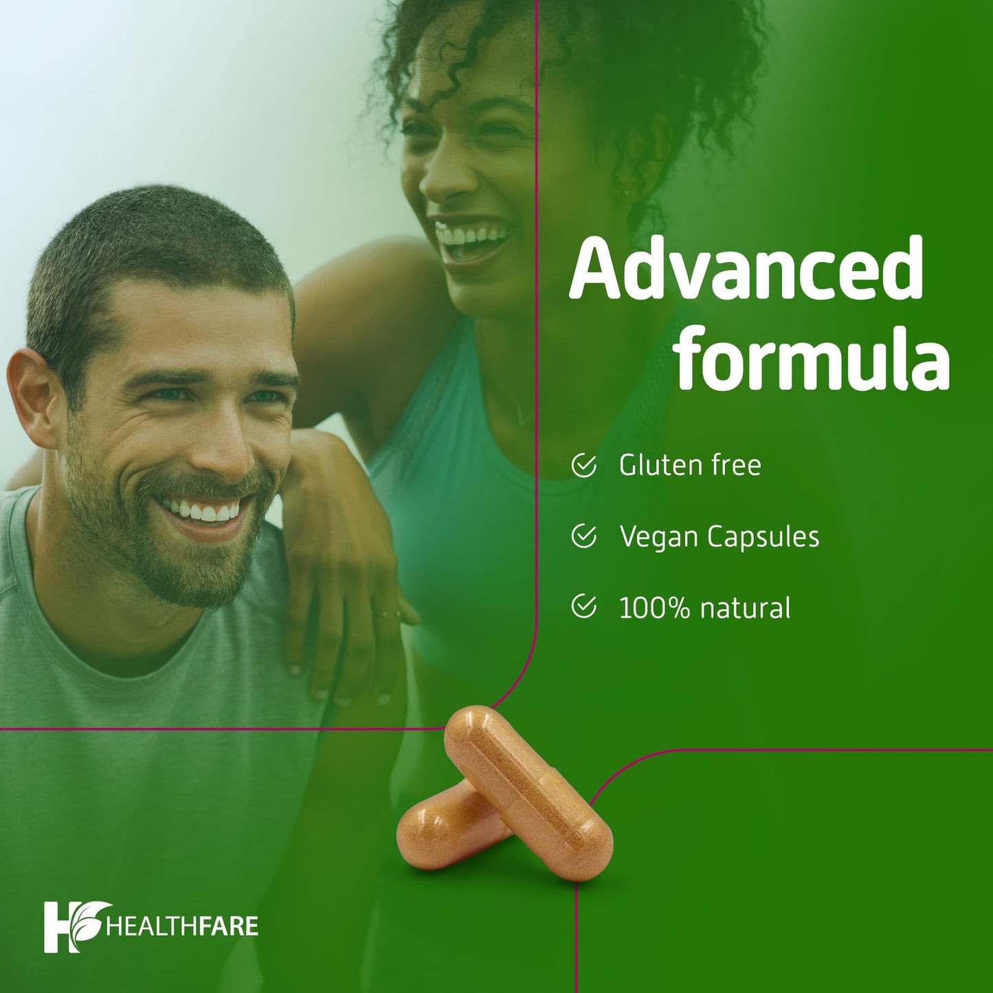 Suplemento Healthfare vitamina B1 200 cápsulas naturales