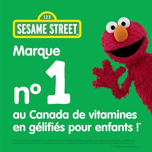 Suplemento infantil Webber Naturals Sesame Street probiótico sabor frutas