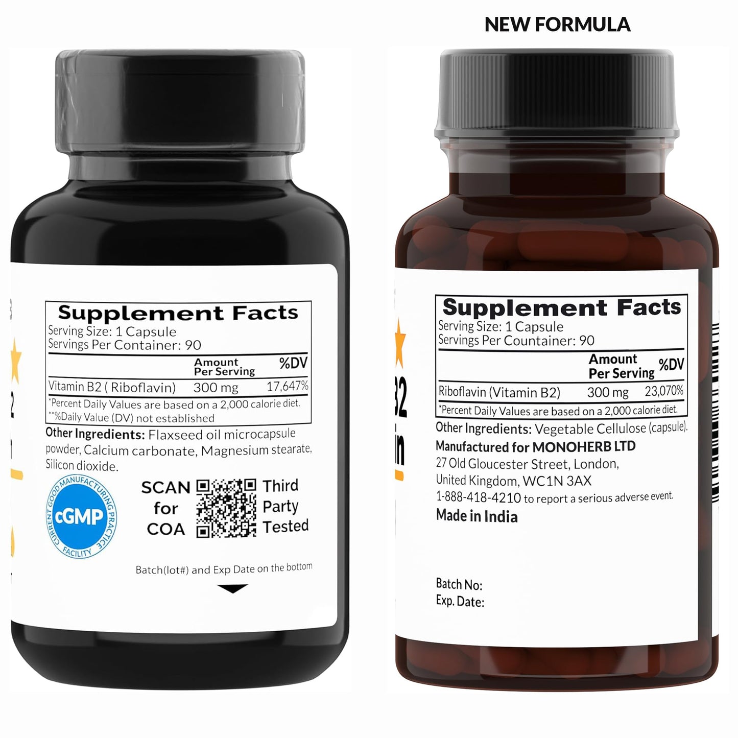 Suplemento liberación prolongada vitamina B2 Monohreb