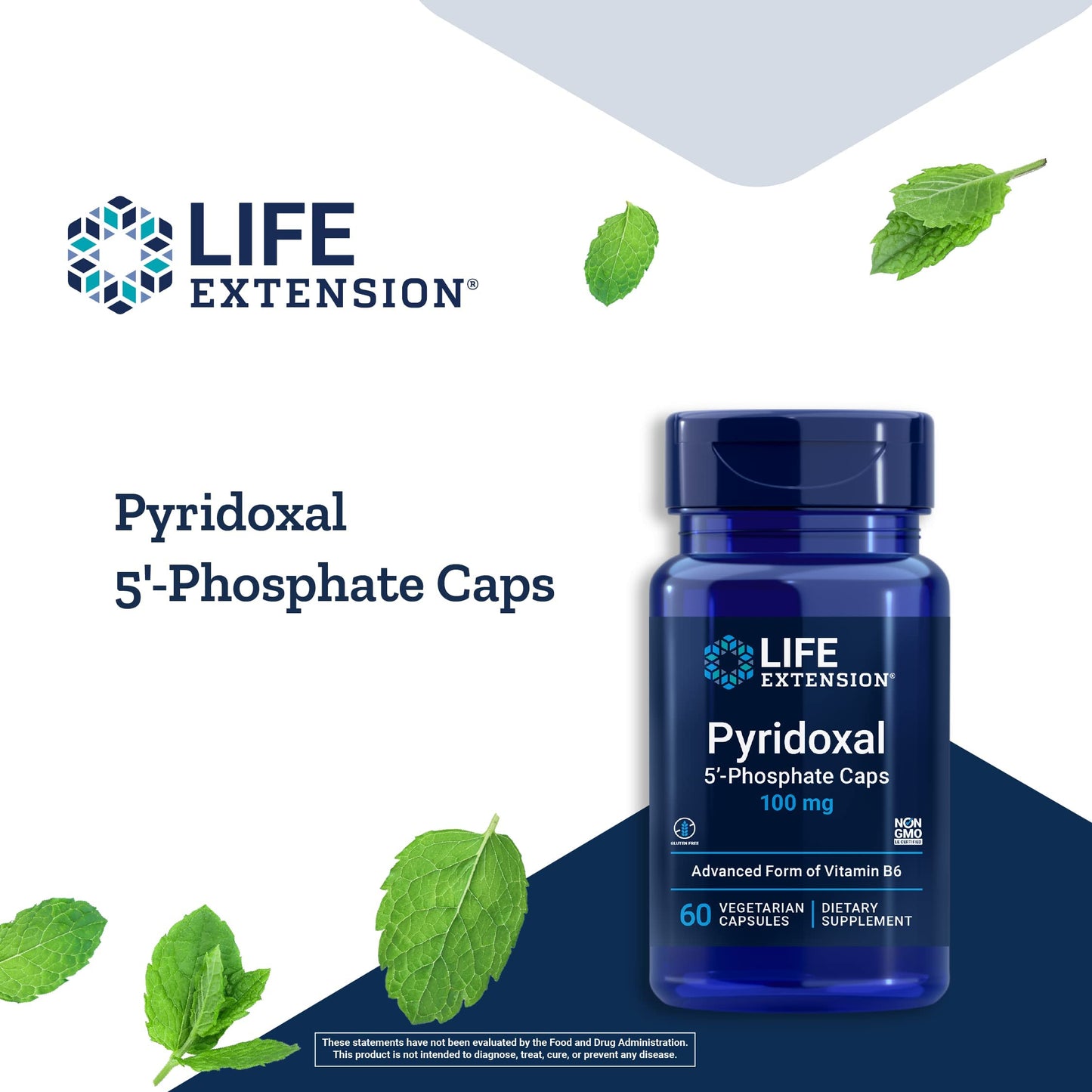 Suplemento Life Extension B6 bioactivo piridoxal 5 fosfato