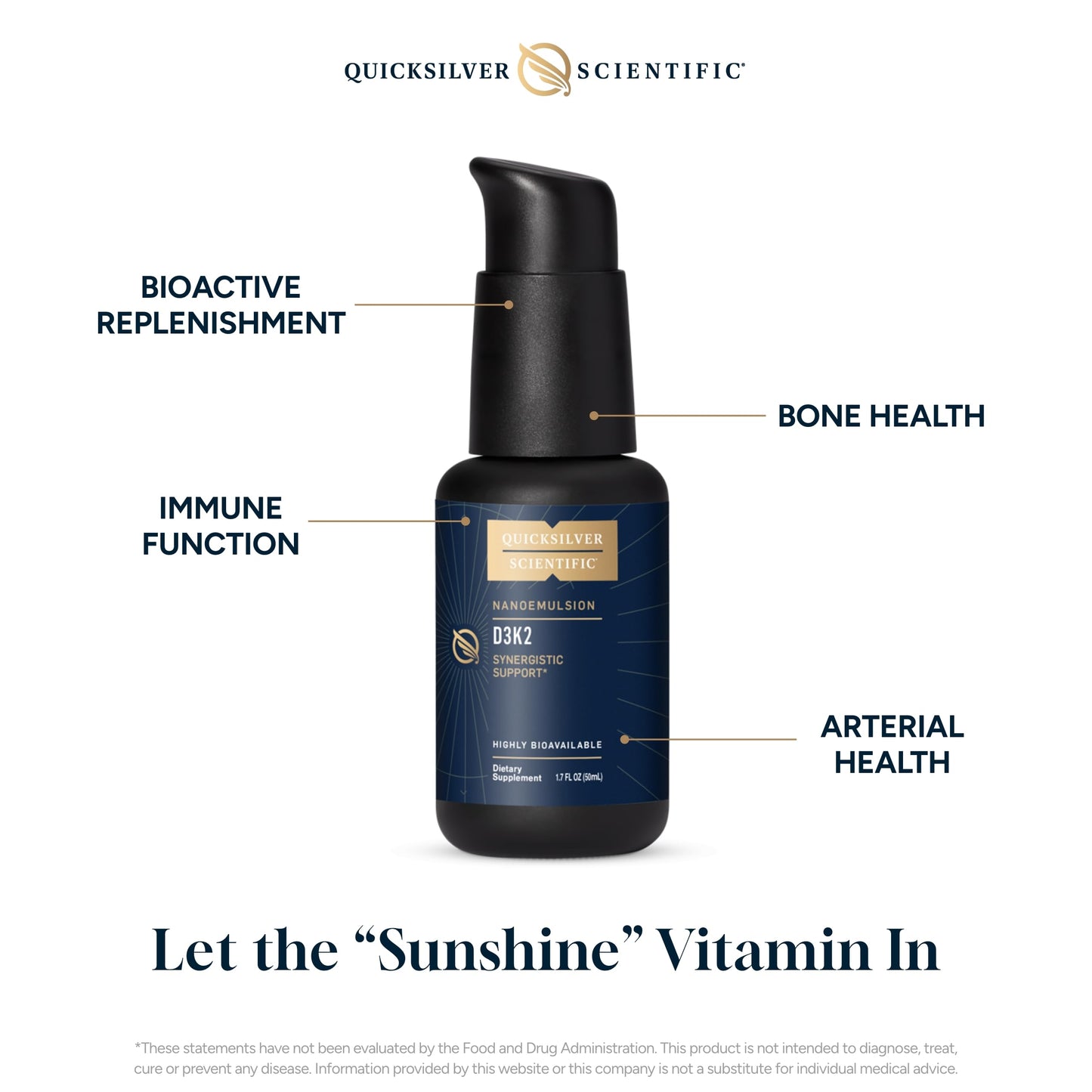 Suplemento liposomal vitamina C y D3 K2 Quicksilver Scientific