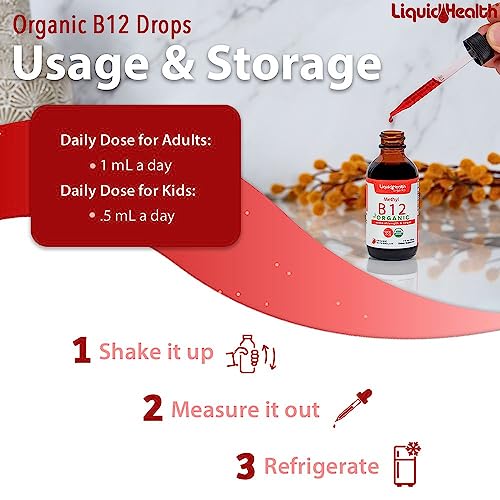 Suplemento líquido B12 para memoria y concentración LiquidHealth