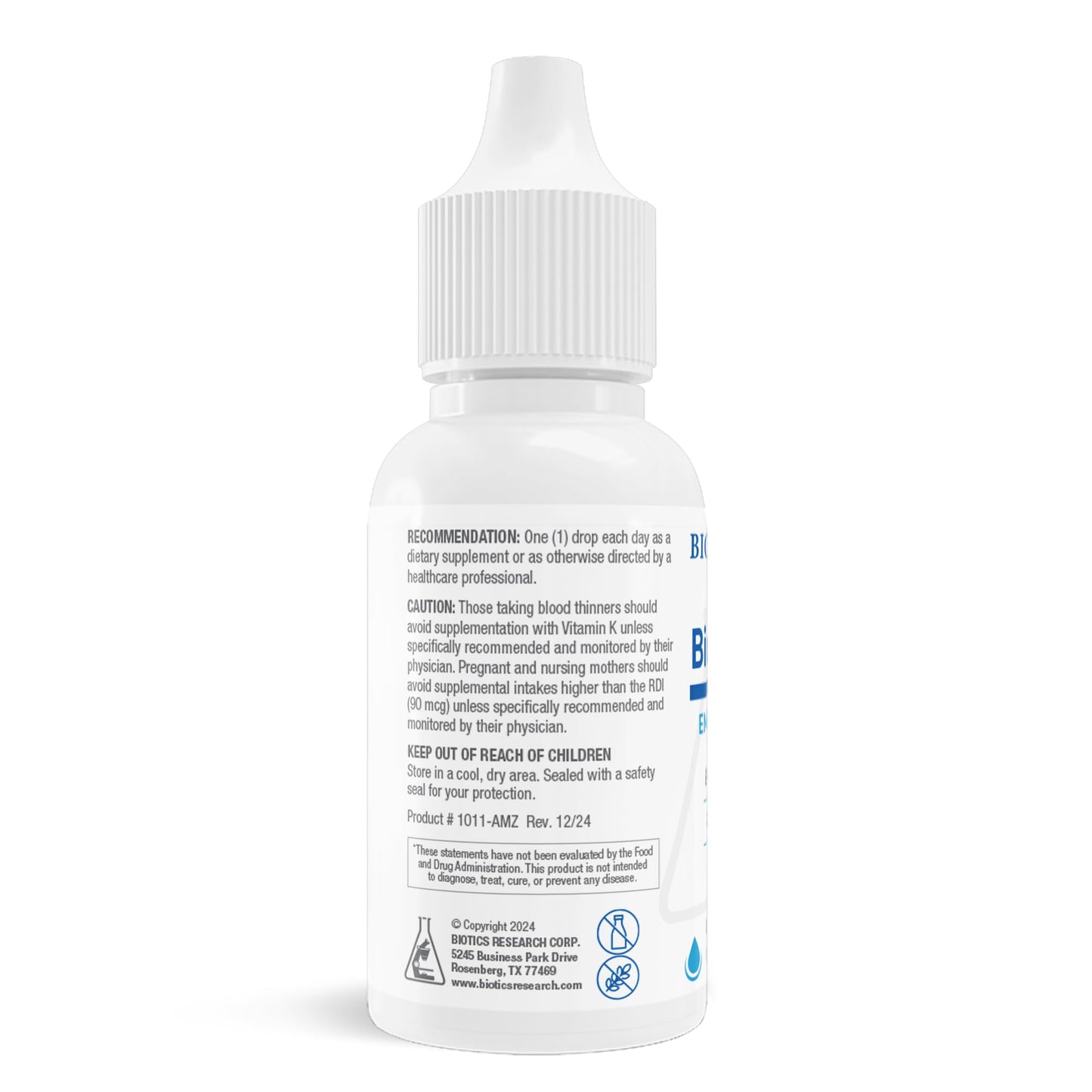 Suplemento líquido Biotics Research para huesos fuertes y corazón