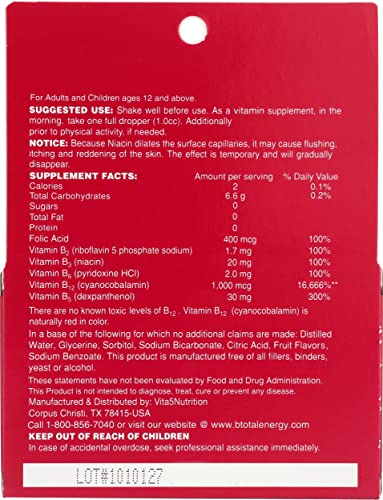 Suplemento líquido BTotal sublingual vista lateral