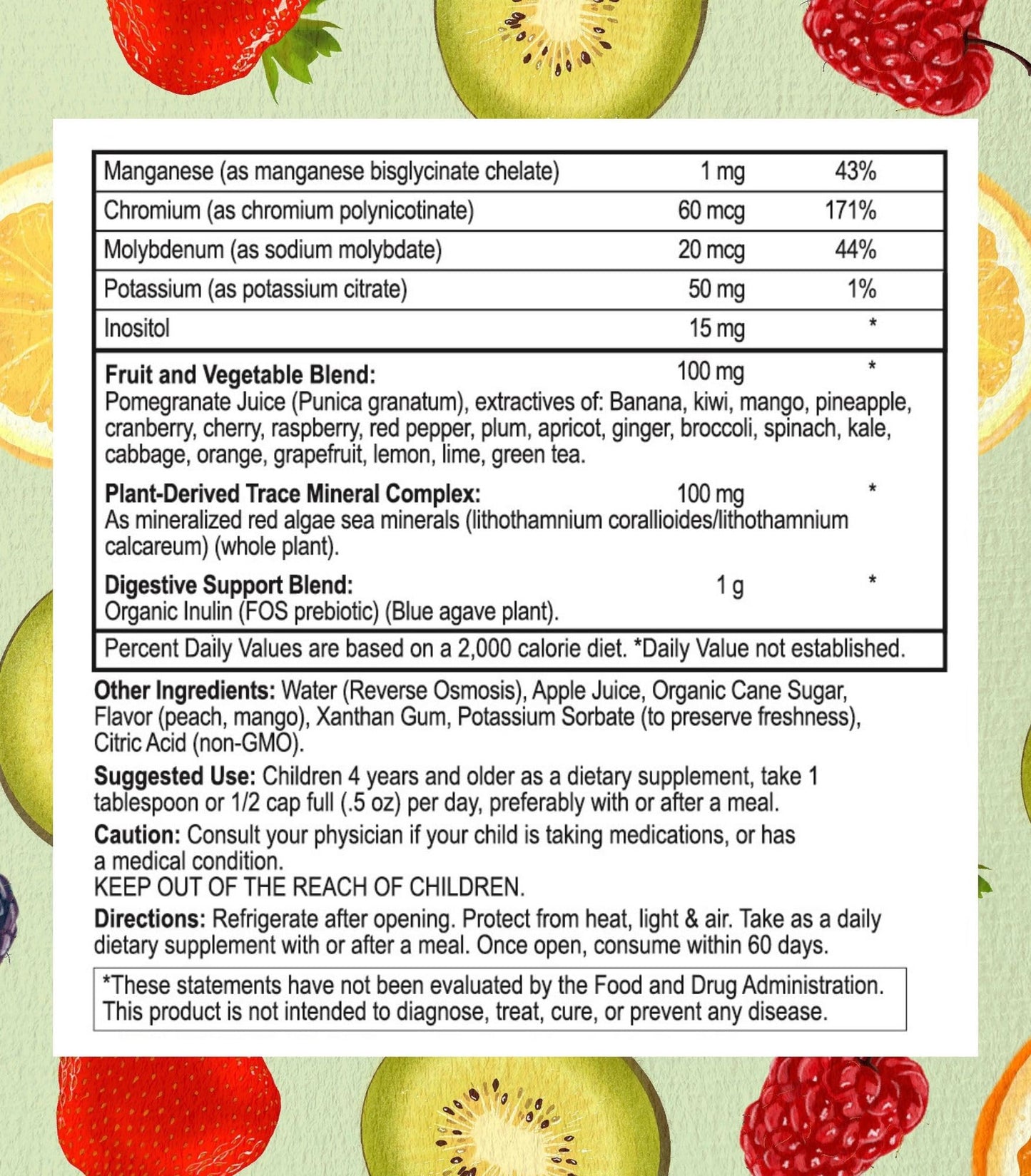 Suplemento líquido multivitaminas Go Healthy