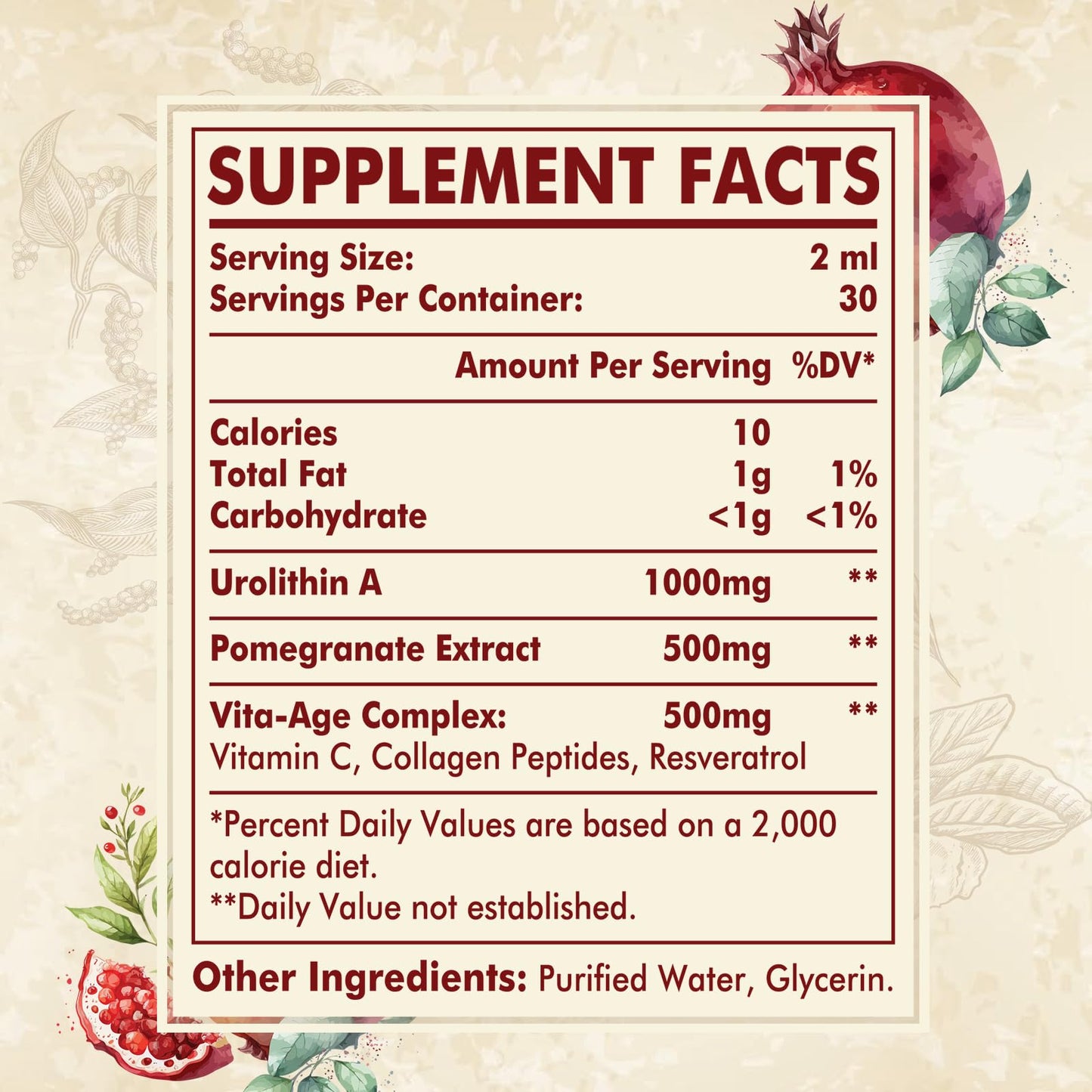 ViveSano suplemento líquido urolitina A 60ml