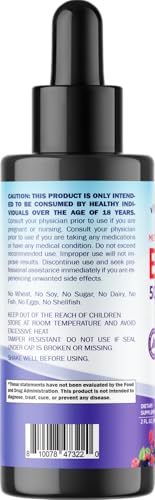 Suplemento líquido vitamina B12 Vitamatic 2 onzas sabor baya
