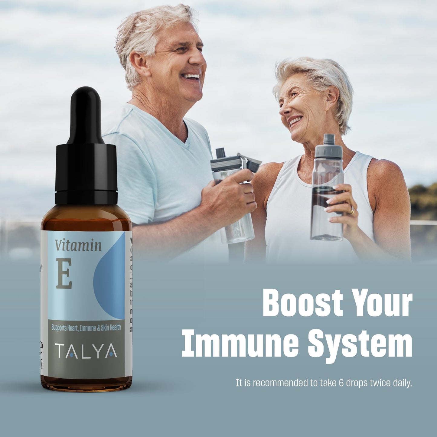 Suplemento líquido vitamina E TALYA antioxidante natural