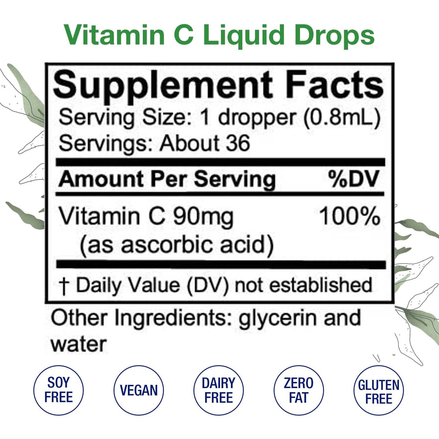 Suplemento líquido vitaminas c b2 riboflavina b6 piridoxina