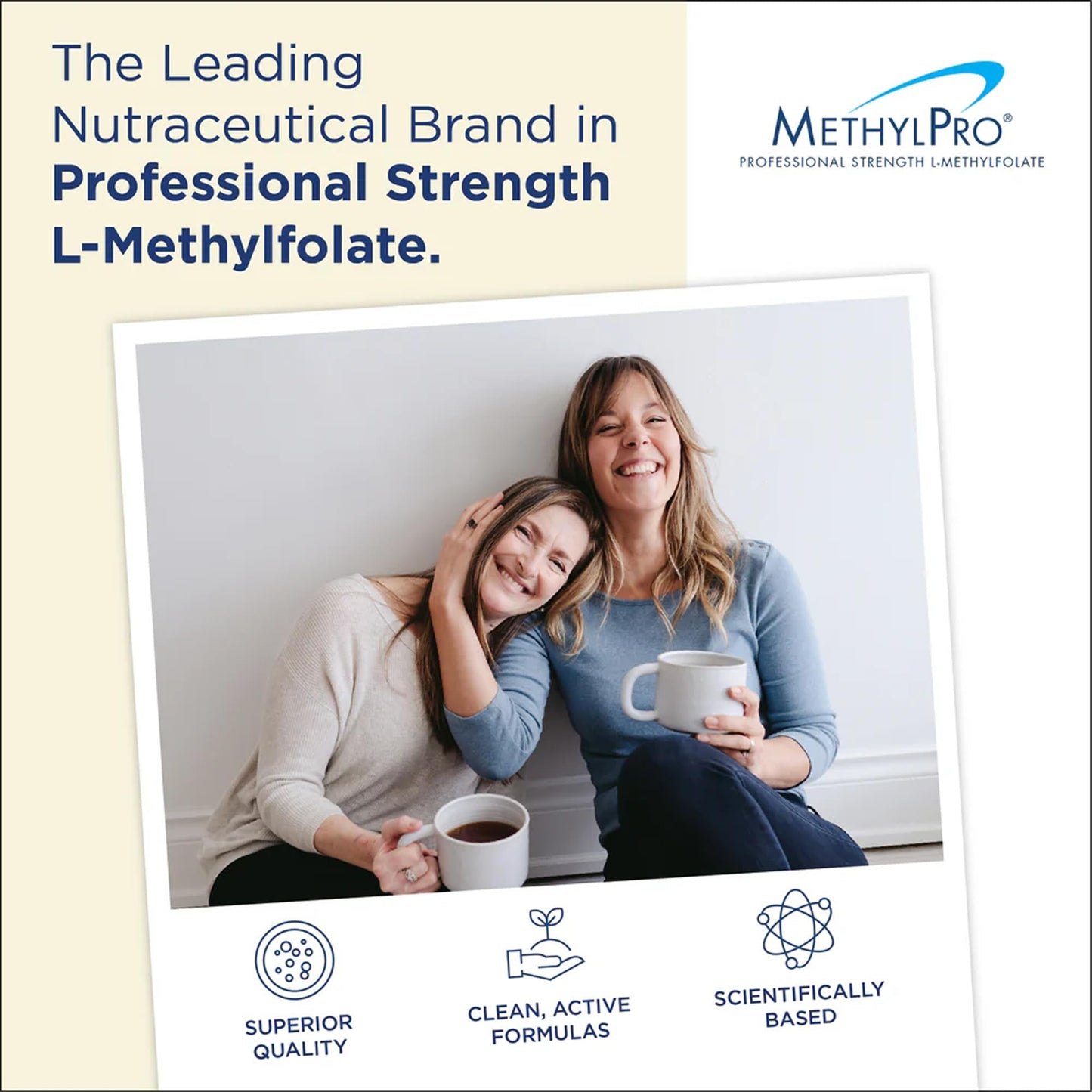 Suplemento MethylPro con L-Metilfolato para salud mental