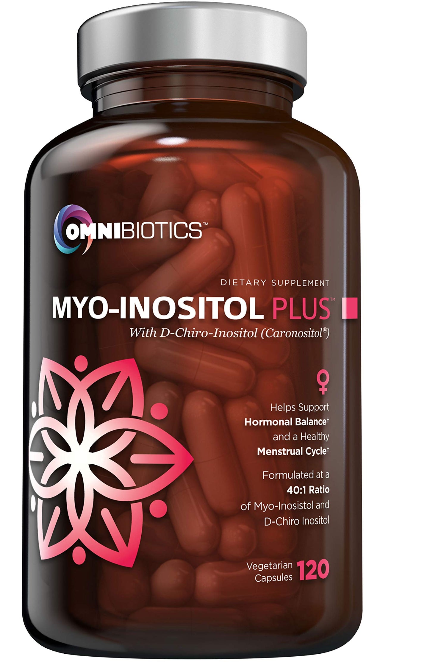 Suplemento mio-inositol d-chiro inositol 40:1 mujeres capsulas veganas