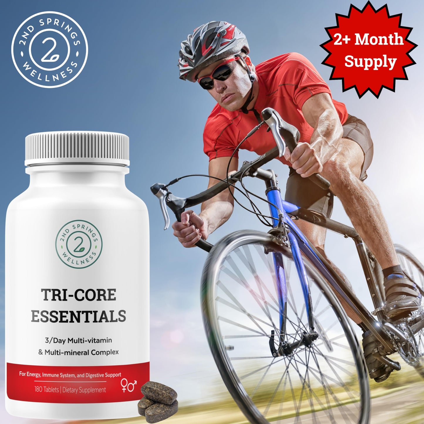 Suplemento multivitamínico y complejo B-100 2nd Springs