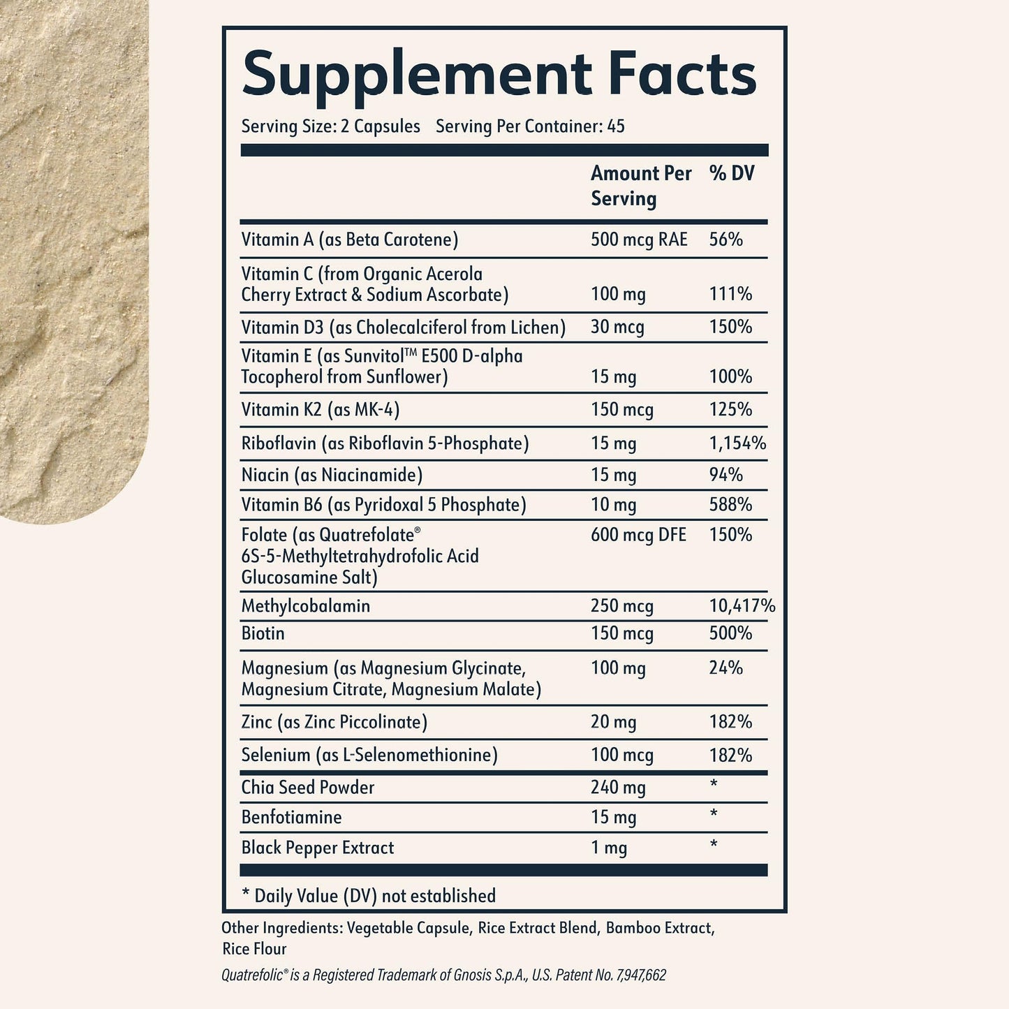 Suplemento multivitamínico completo Cielo Rise.