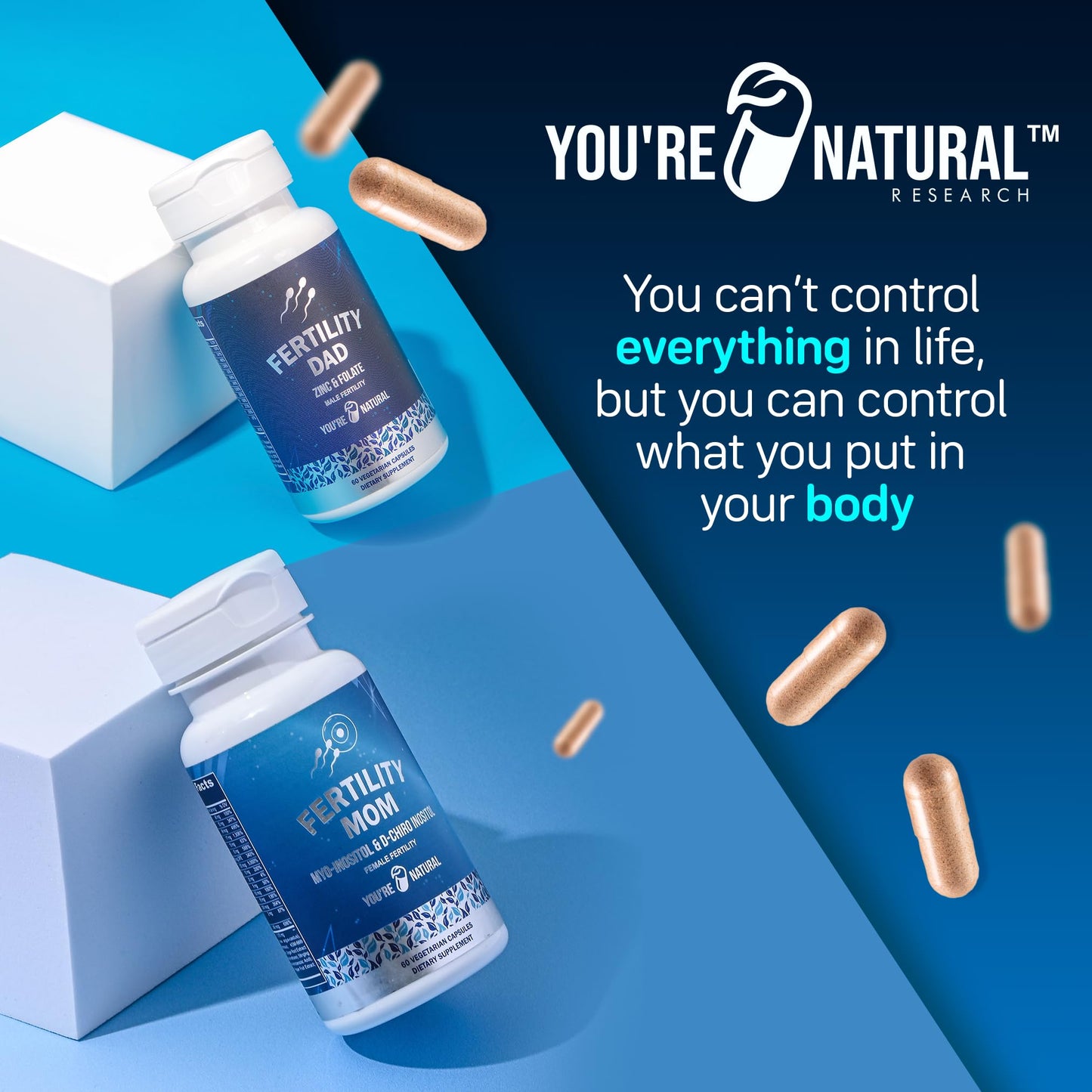 Suplemento multivitamínico para fertilidad con ingredientes naturales