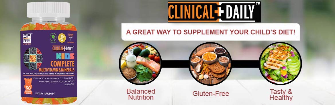 Suplemento multivitamínico en gominolas para niños, sin gluten