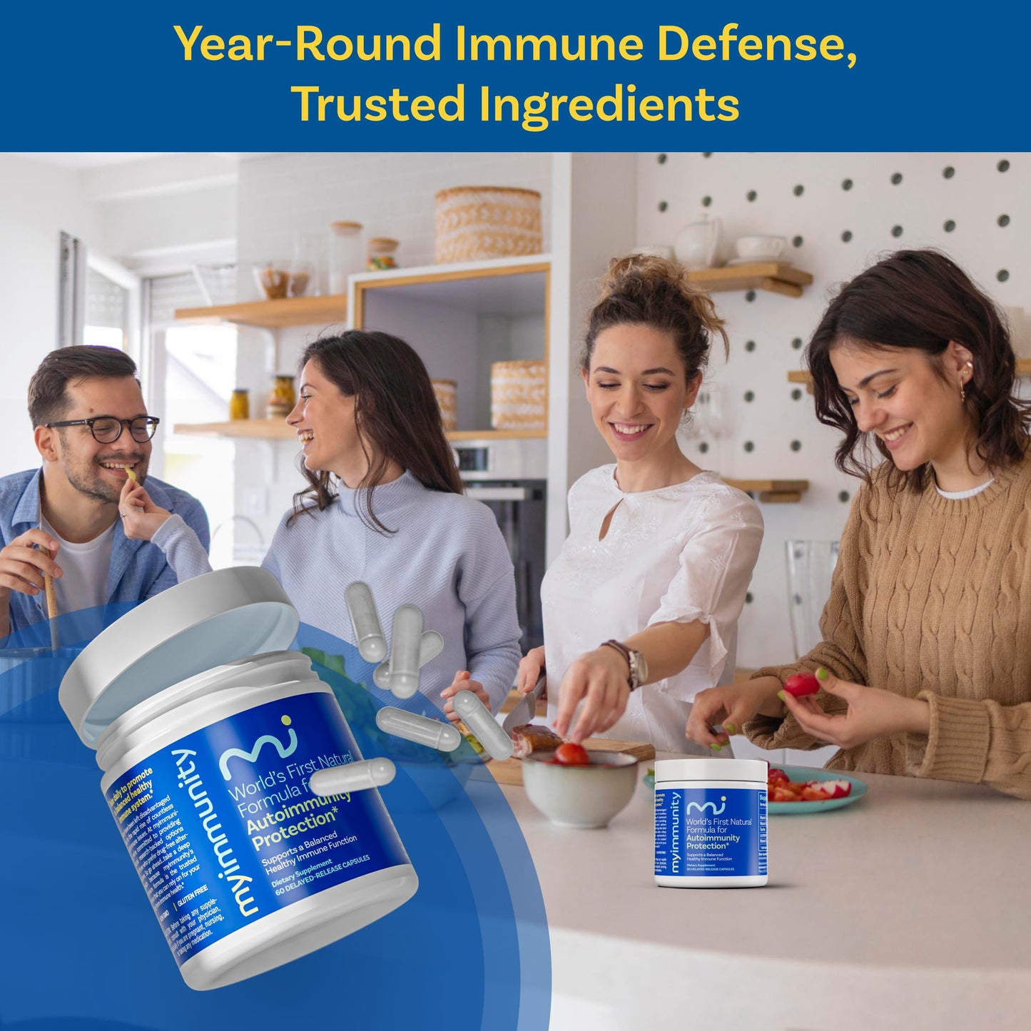 Suplemento myimmunity bajo en lactosa con vitaminas y taurina