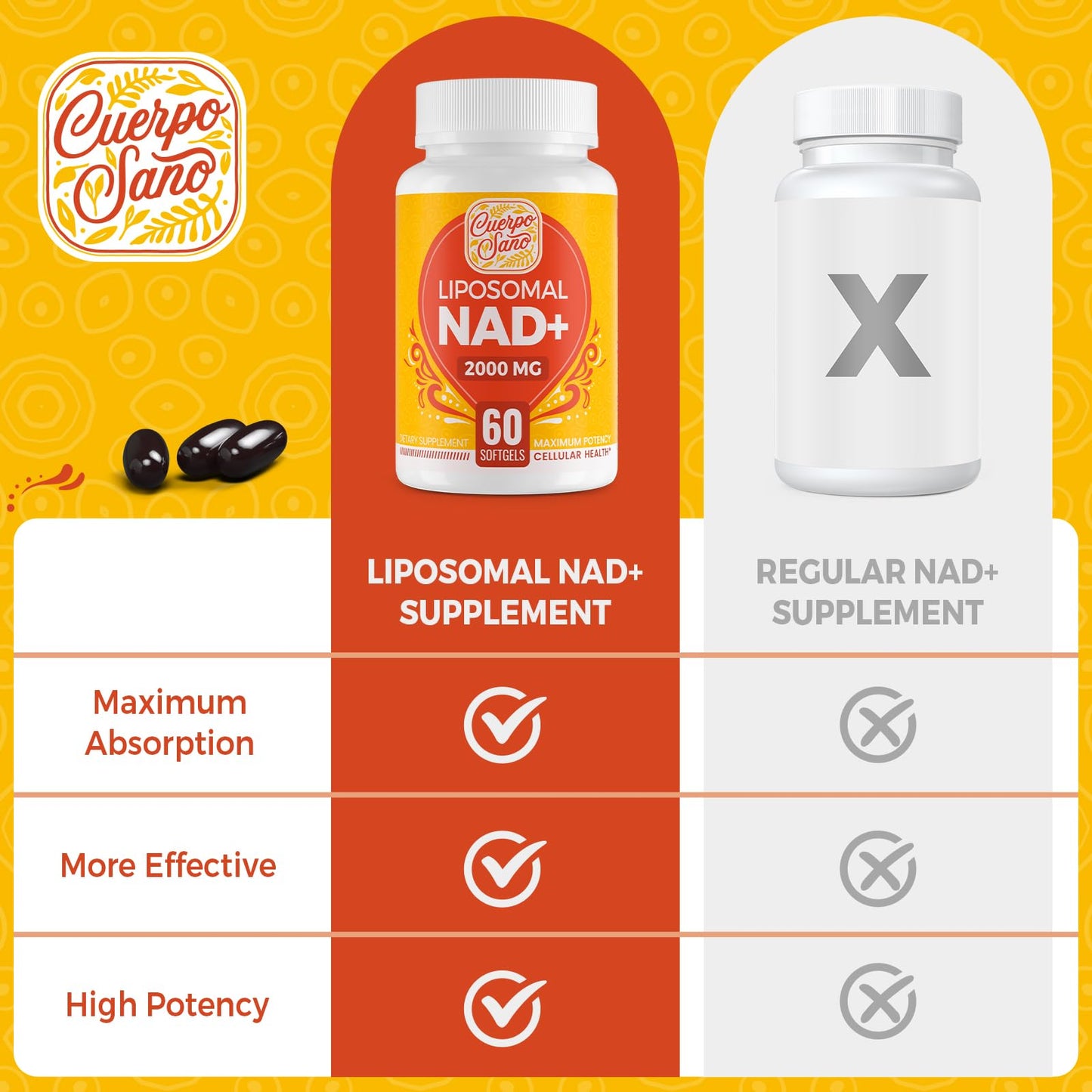 Suplemento NAD+ 2000 mg farmaceútico calidad