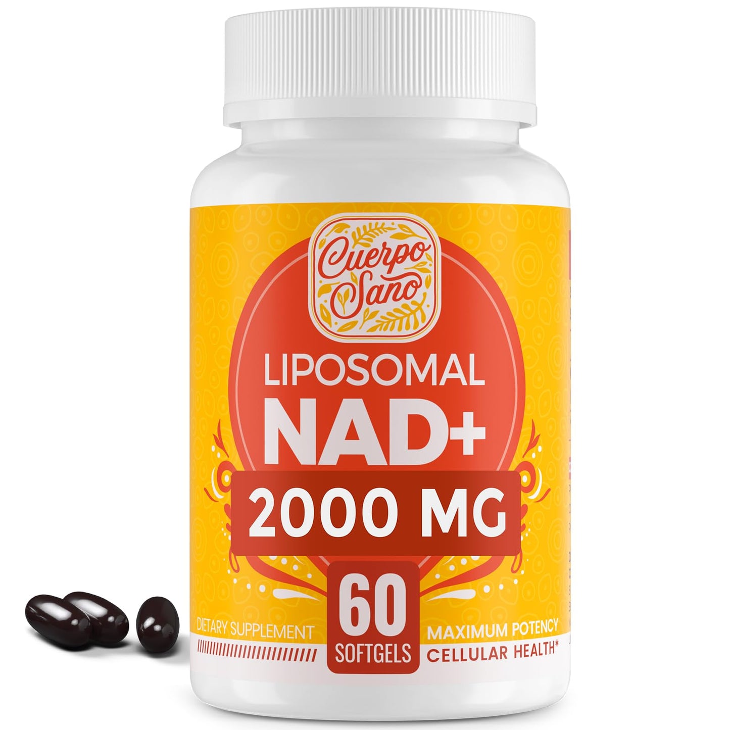Suplemento NAD+ liposomal 2000mg 60 cápsulas