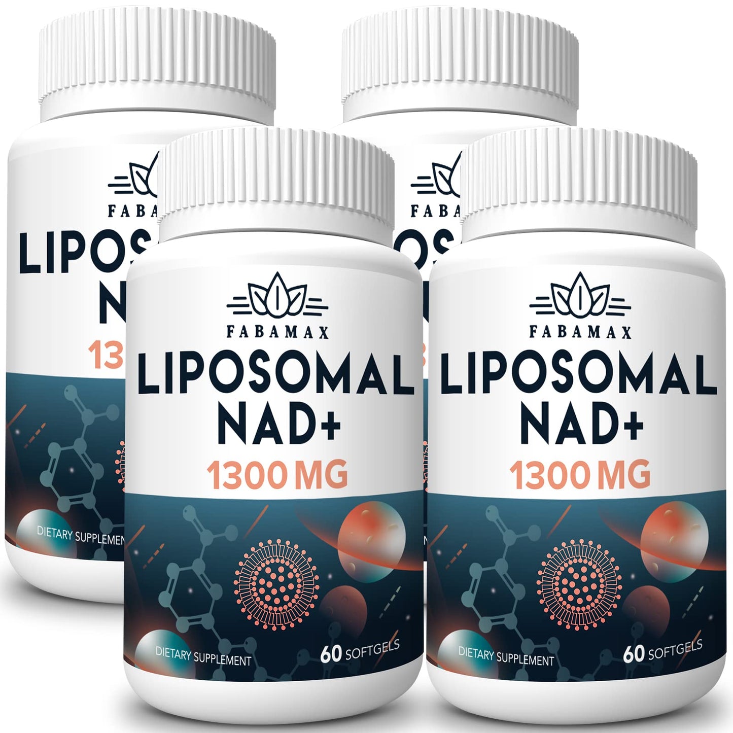 Suplemento NAD+ liposomal Fabamax 1600mg alta potencia