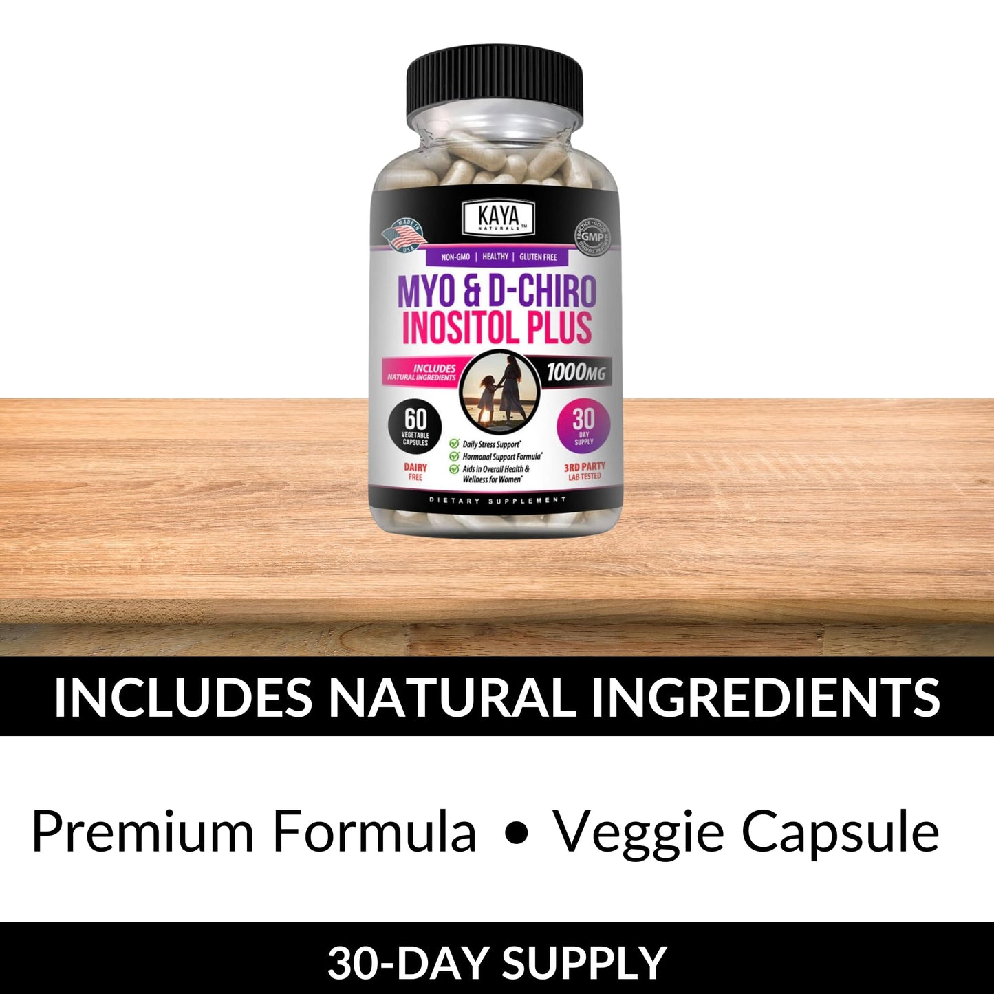 Suplemento natural Kaya Naturals para bienestar de la mujer