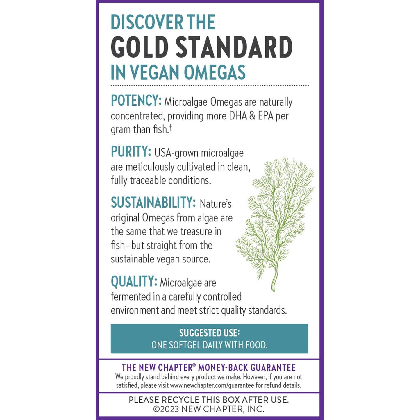 Suplemento New Chapter vegano frasco frontal