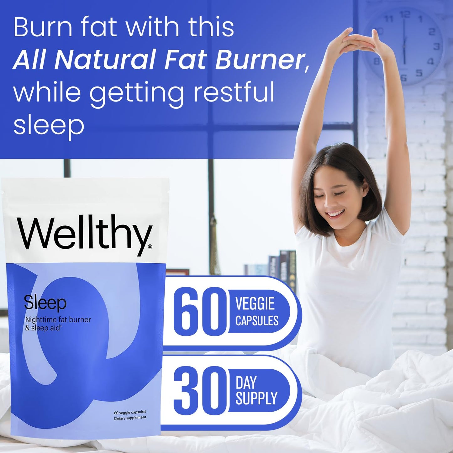 Suplemento nocturno para quemar grasa Wellthy