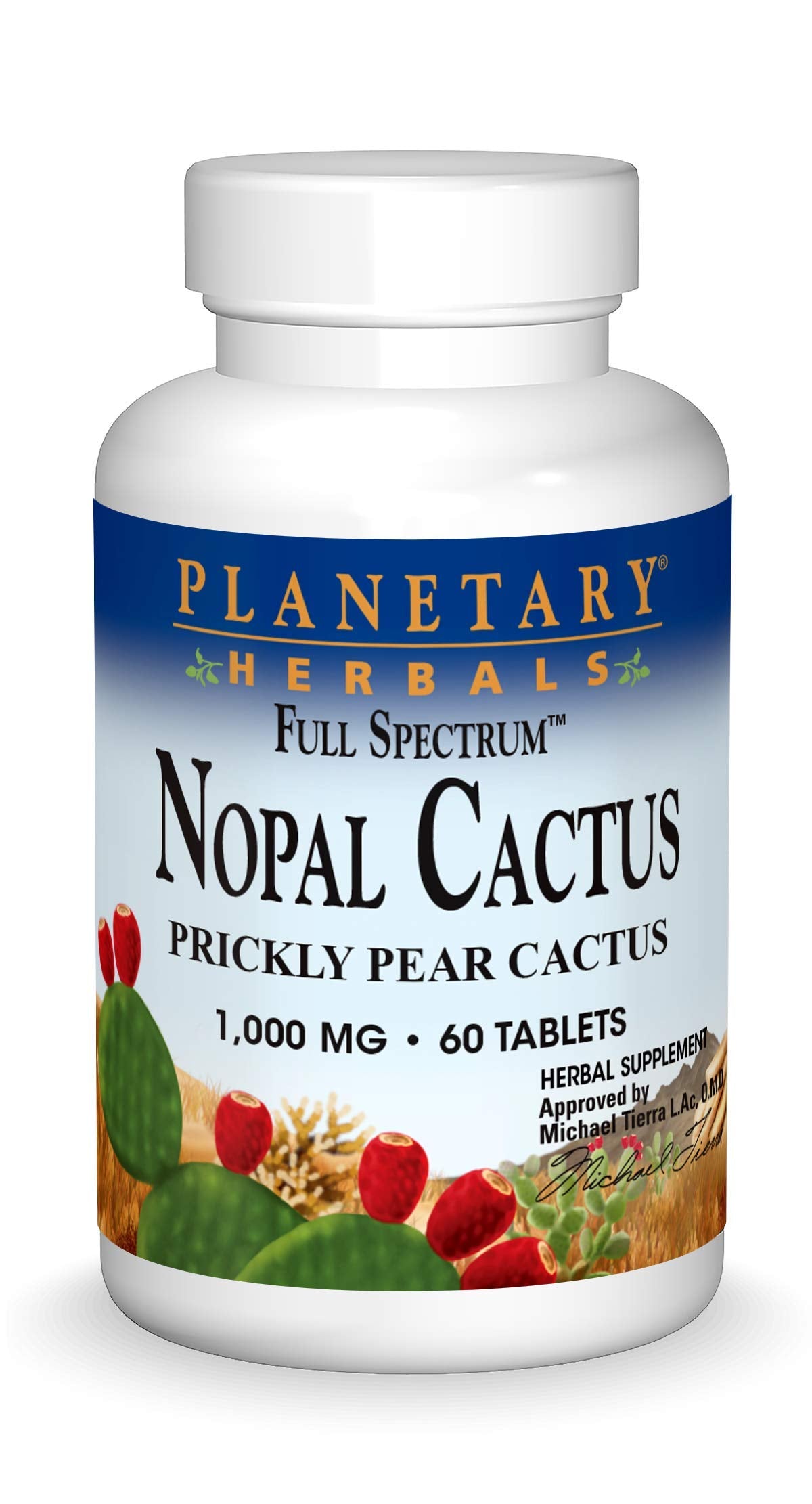Suplemento de Nopal cactus Planetary Herbals 60 tabletas
