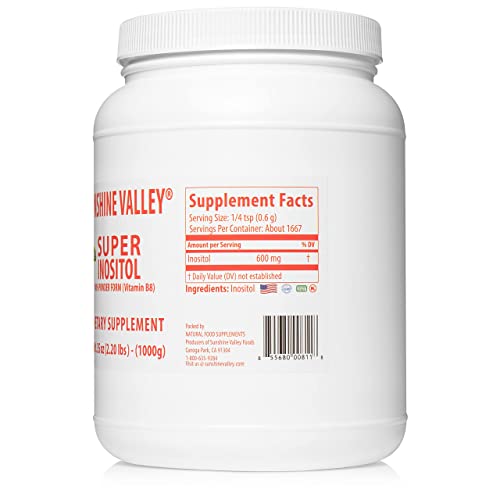 Suplemento nutricional Sunshine Valley Super Inositol 35 onzas