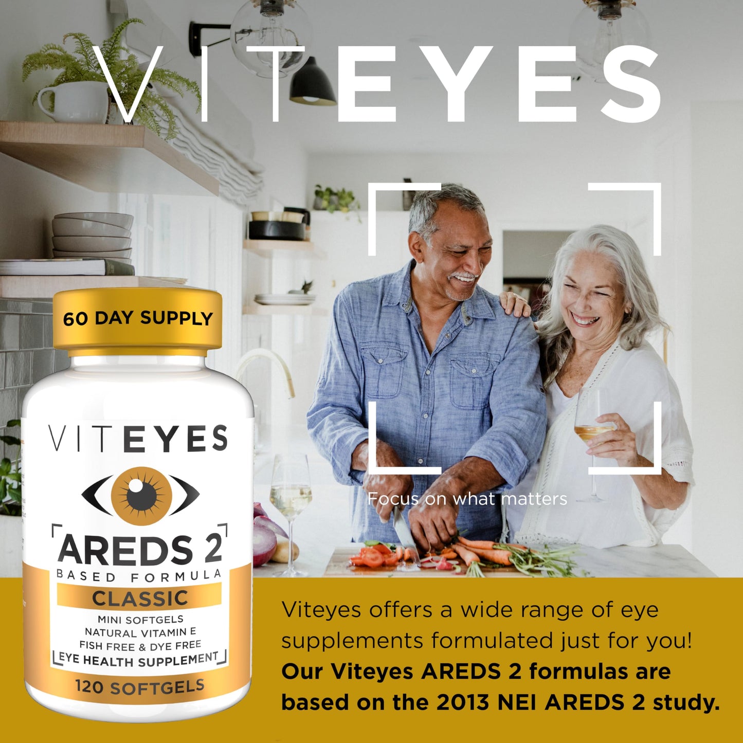 Suplemento ocular VITEYES AREDS 2 para una visión saludable