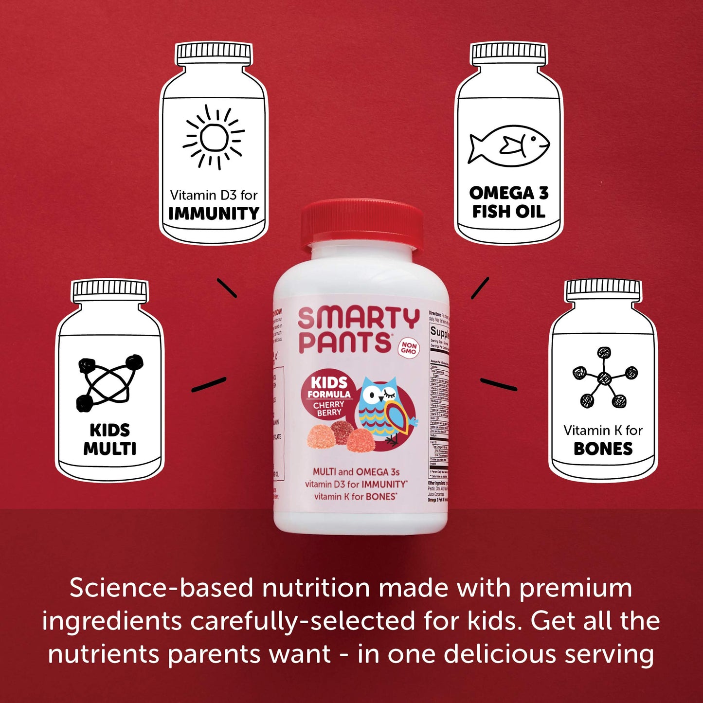 Suplemento omega 3 para niños y adolescentes SmartyPants