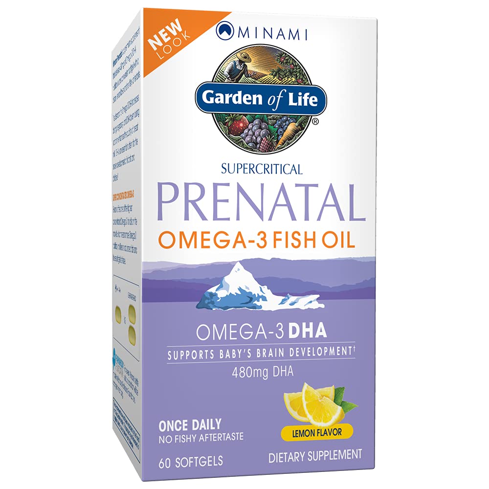 Suplemento Omega-3 prenatal con sabor limón sin regusto a pescado