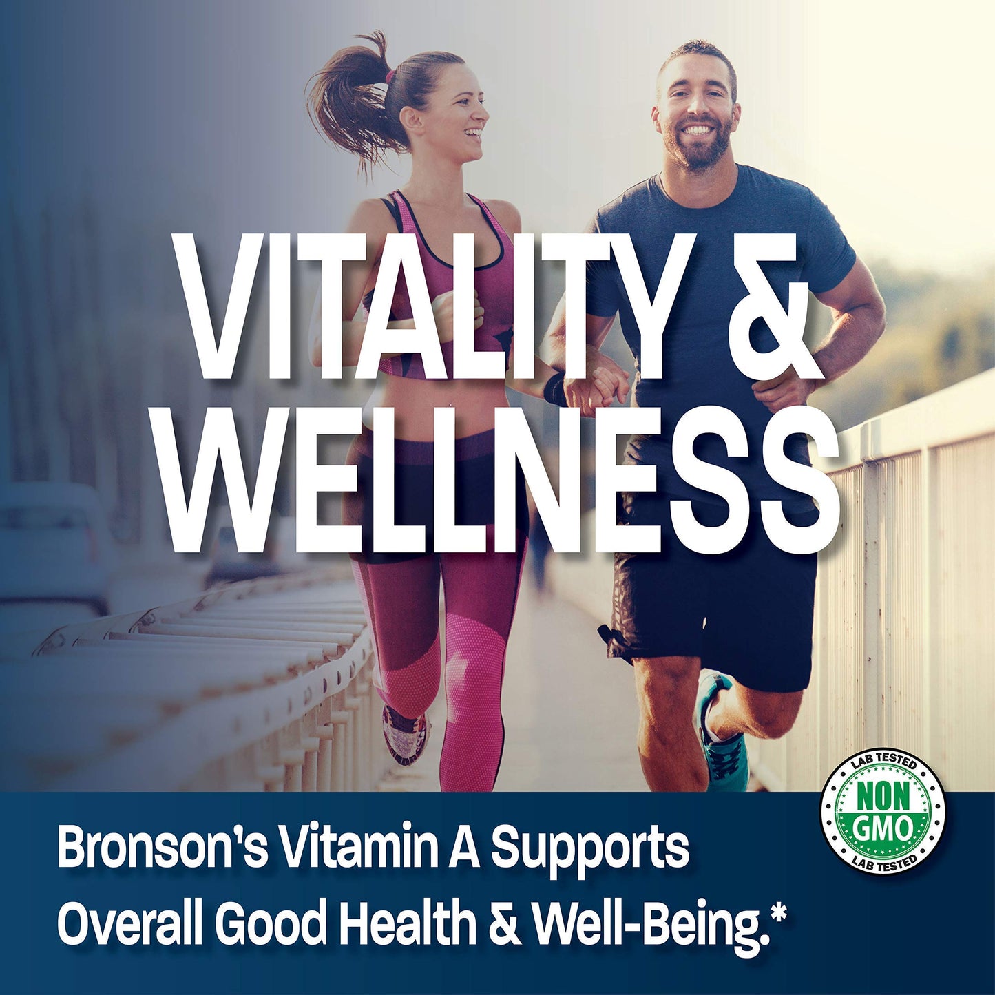 Suplemento orgánico vitamina D3 y vitamina A Bronson 10,000 UI