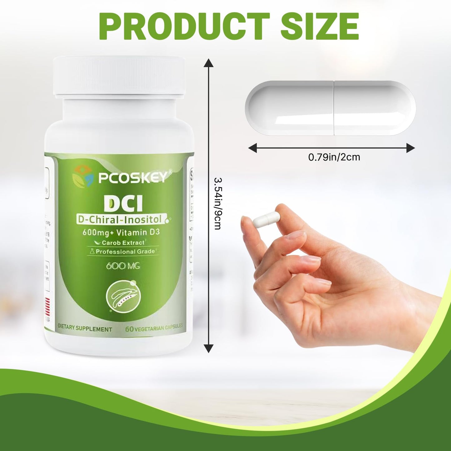 Suplemento pcoskey para soporte ovárico y balance hormonal femenino