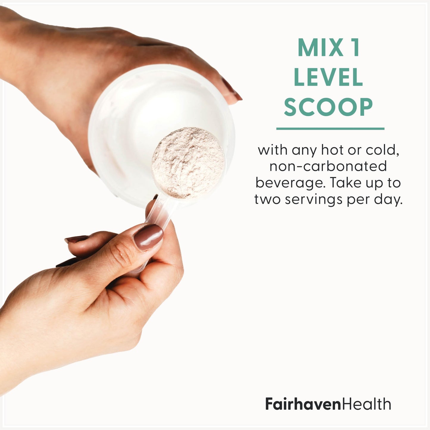 Suplemento polvo inositol Fairhaven Health para mujeres