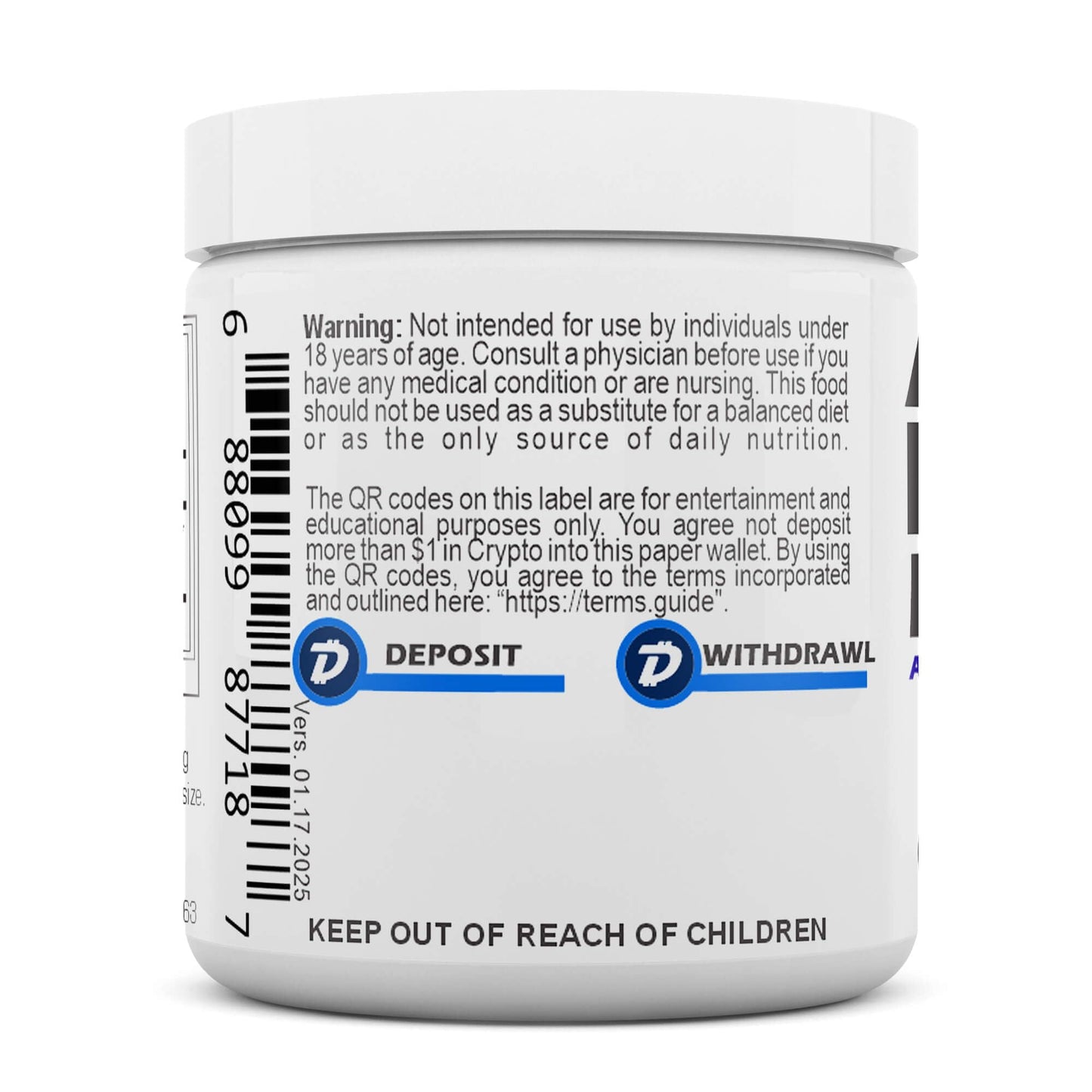 Suplemento polvo NAD anti envejecimiento metabolismo