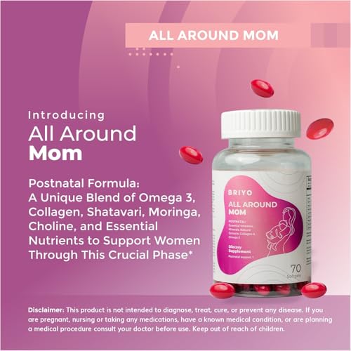 Suplemento postnatal Briyo vitaminas y colágeno para mamás