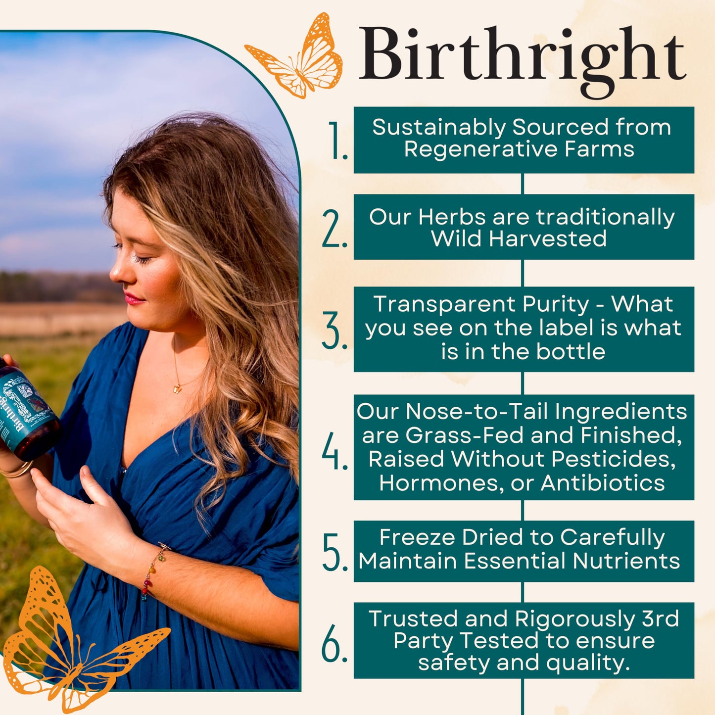 Suplemento prenatal Birthright en cápsulas para desarrollo saludable