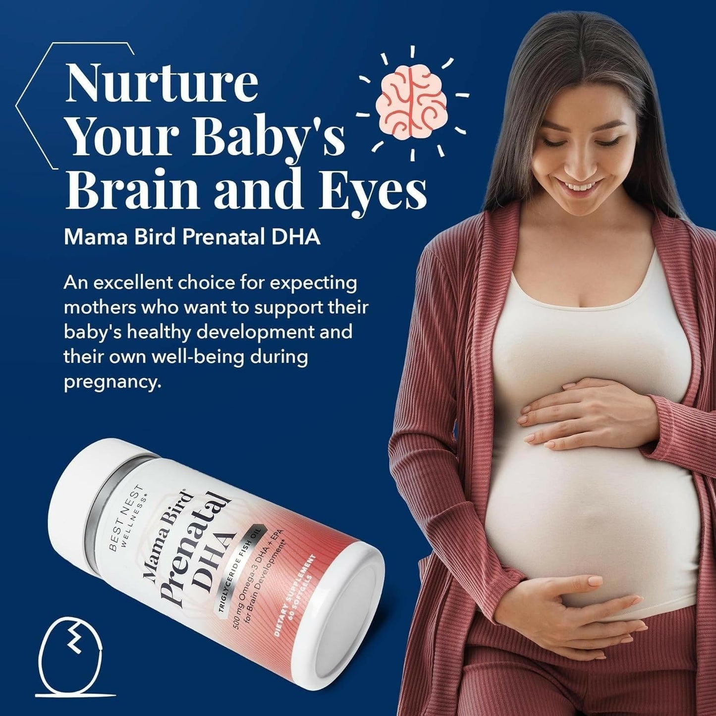 Suplemento prenatal para desarrollo fetal Best Nest Wellness
