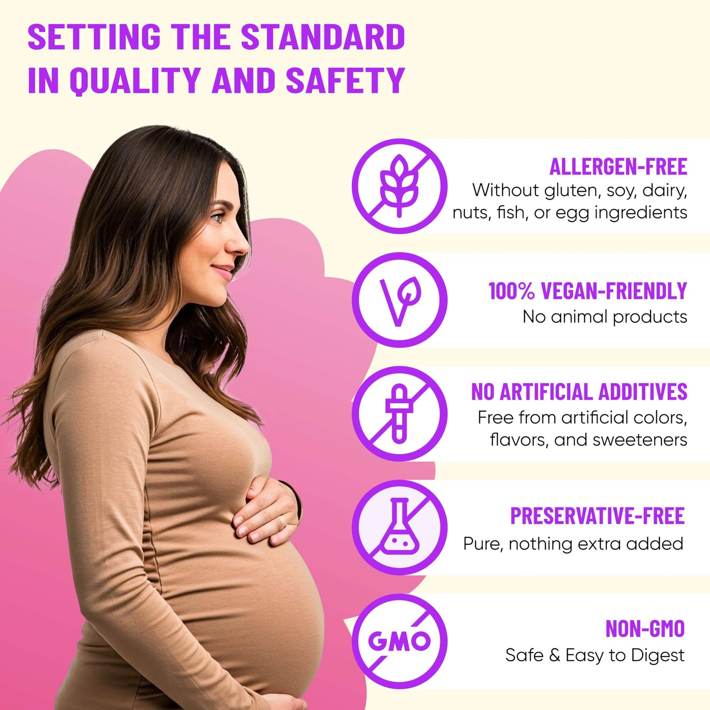 Suplemento prenatal de Mama's Select alta calidad y pureza