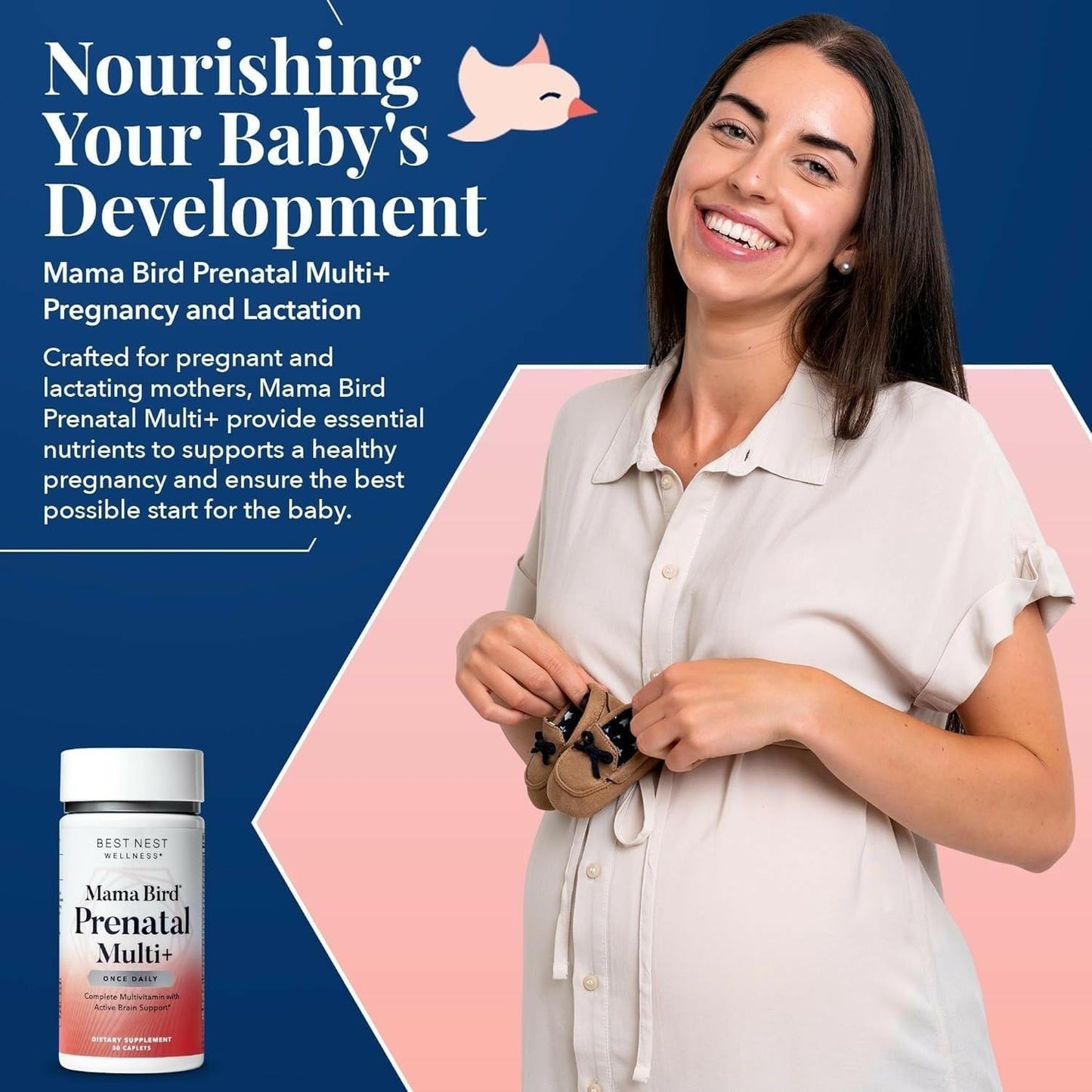 Suplemento prenatal vegano caplets Best Nest Wellness