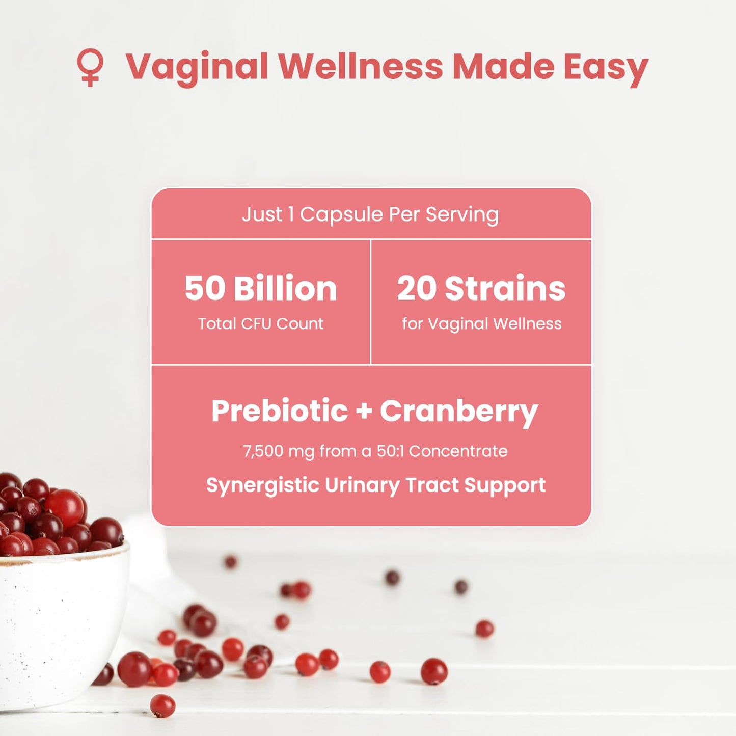 Suplemento probióticos para bienestar prenatal y vaginal