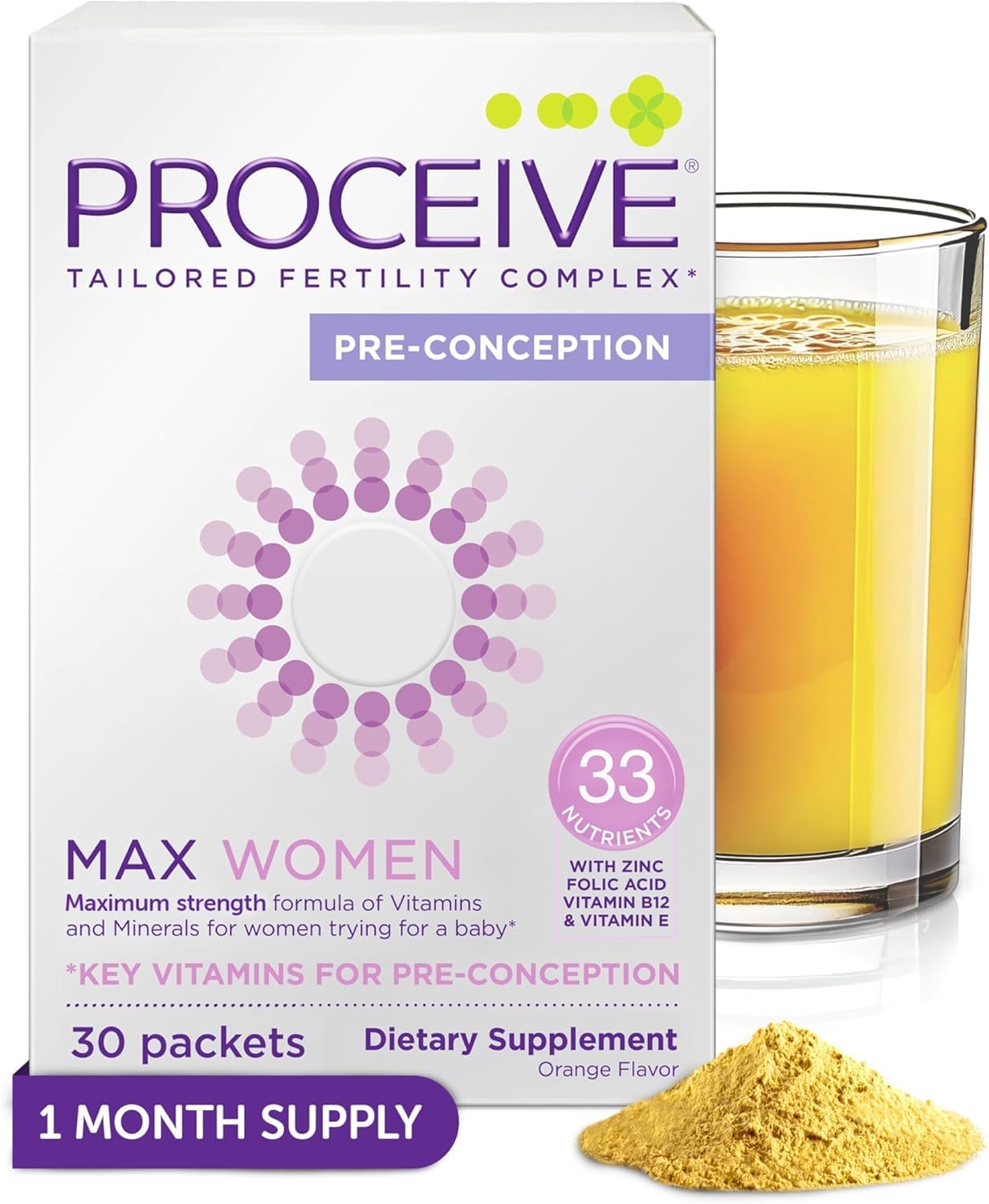 Suplemento Proceive Max Women sobres naranja
