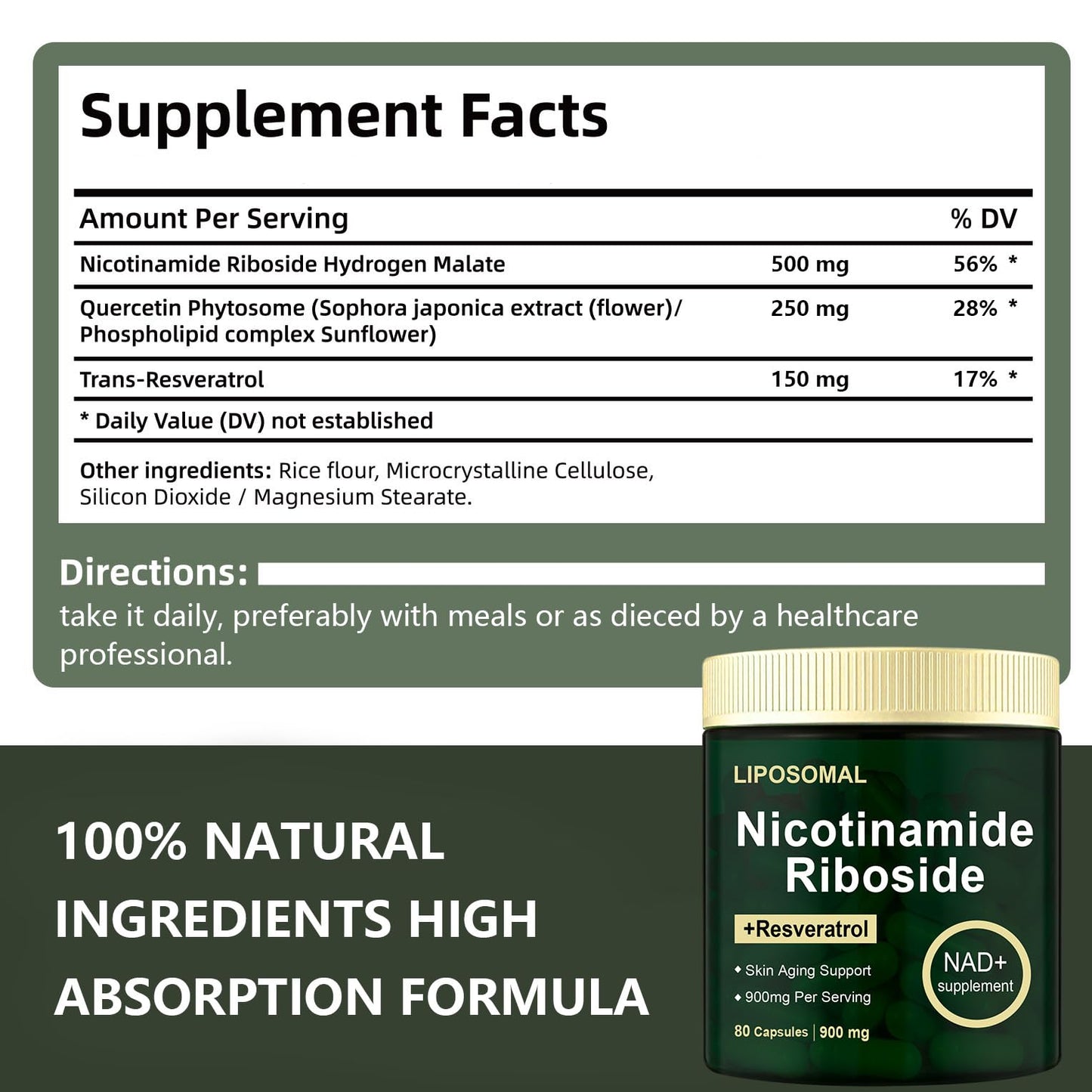 Suplemento con protección antioxidante nicotinamida ribósido