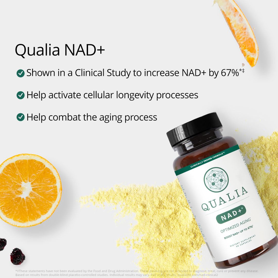 Suplemento Qualia NAD ayuda a aumentar energía celular en cada célula