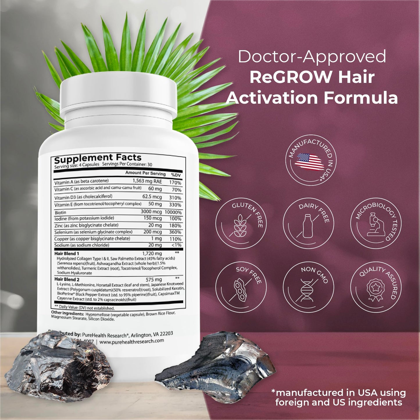Suplemento ReGROW para fortalecer y nutrir cabello