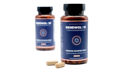 Suplemento Renewglow biotina para fortalecer cabello y uñas